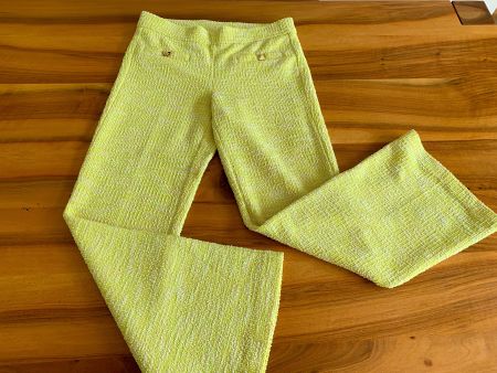 CAMBIO extravagante Hose Boucle/Tweed neongelb Gr. 36 NP 280