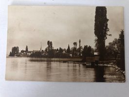 Erlenbach Ansicht mit See und Kirche guter Zustand