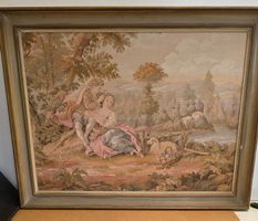 Gobelin-Bild im Vintage-Stil in schönen Rahmen