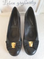 Pumps Medicus Gr. 4 / 37 Weite G Schwarz Leder mit Schnalle
