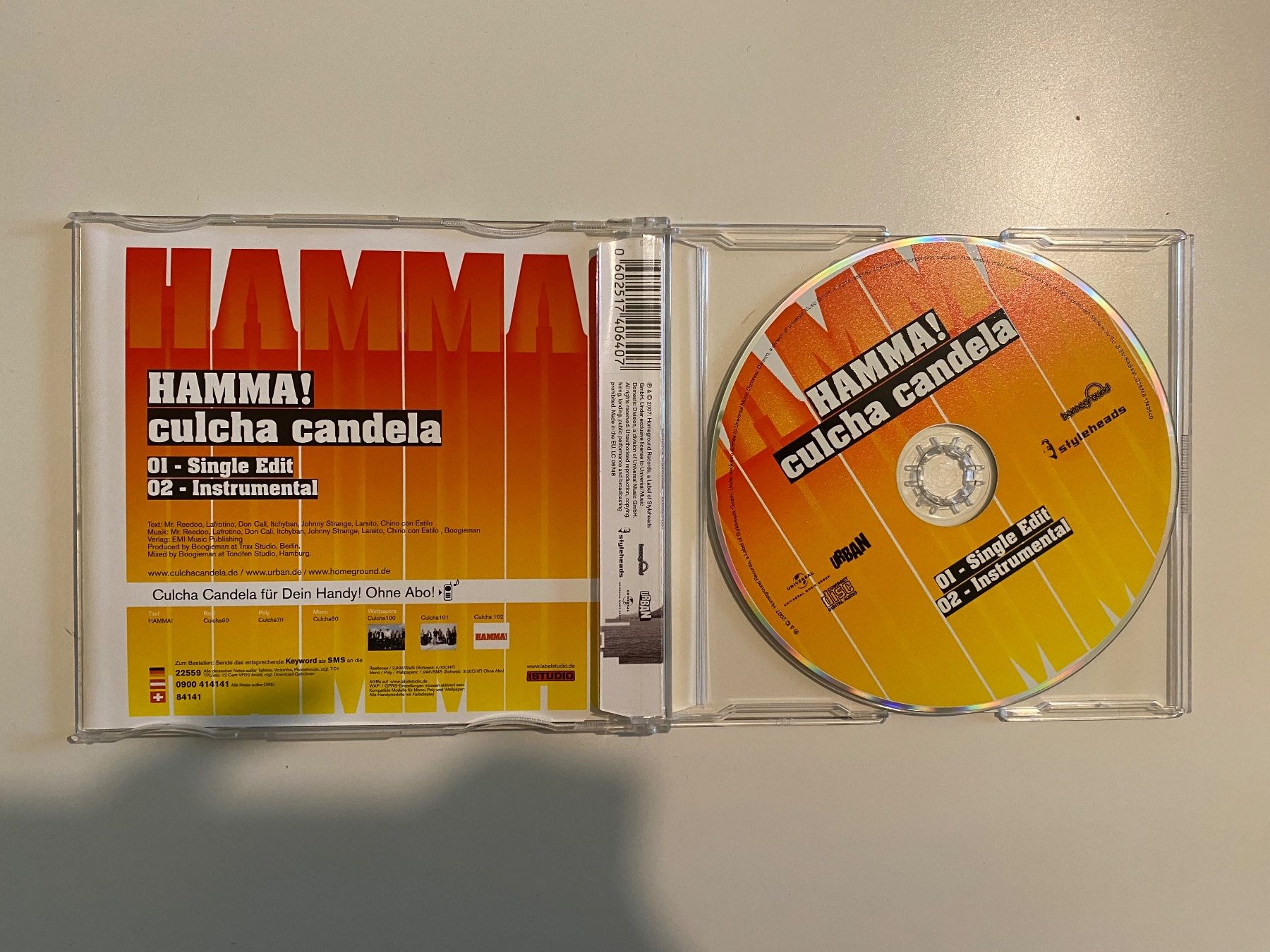 CD: Hamma! Culcha Candela Single – Usato da Zürich venduto da Wim-Broccoli 2