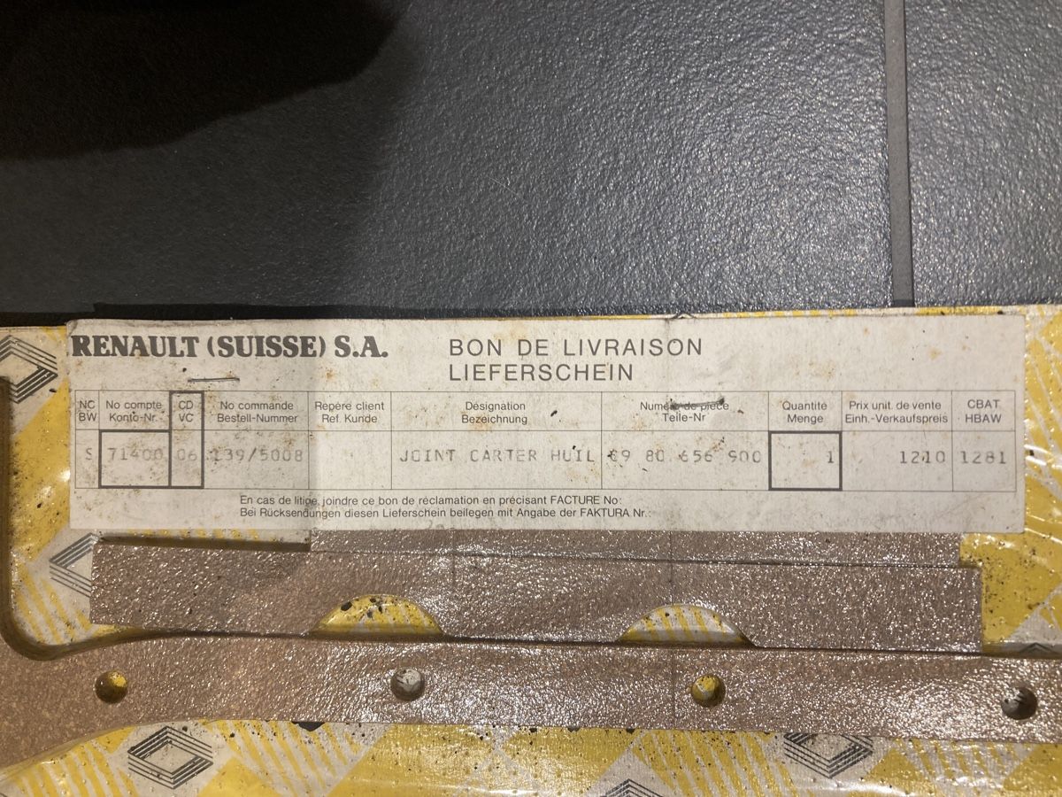 Sanitari: RENAULT Oldtimer Dichtungen + Diverses Material – Nuovo e nell'imballaggio originale da Roveredo GR venduto da Oldtimer4ever 4