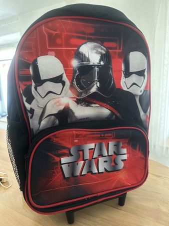 Star Wars Kinder Trolley Rucksack mit RollenTop Zustand!