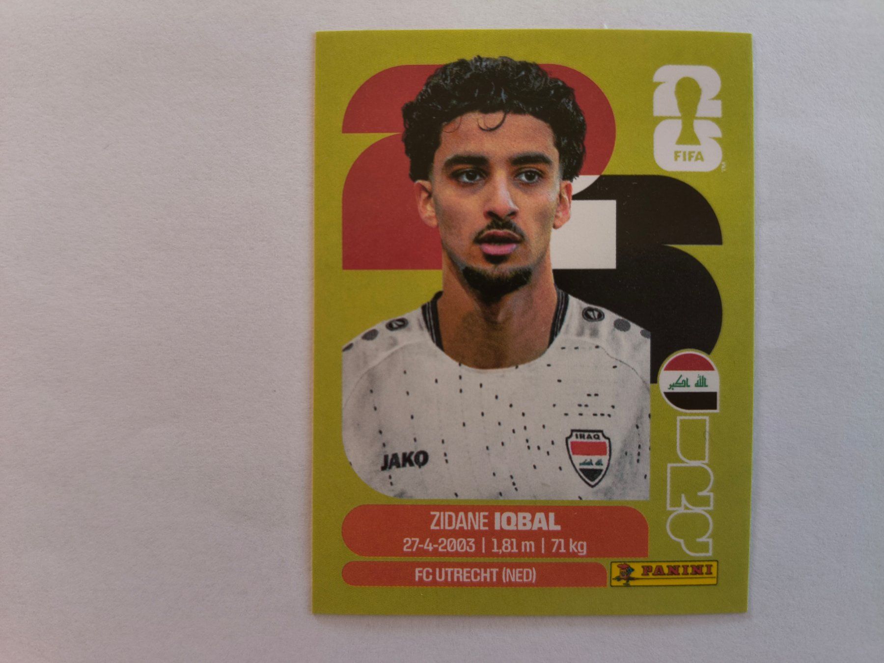 Panini Sammelbilder & Trading cards: W Cup 2026 Iraq N°9 Iobal – Neu (gemäss Beschreibung) aus Fontainemelon von cathare67