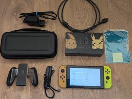 Nintendo Switch Pokemon Lets go! Pikachu Edition + 64 GB SD