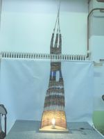 Handgefertigte Lampe aus Weiden
