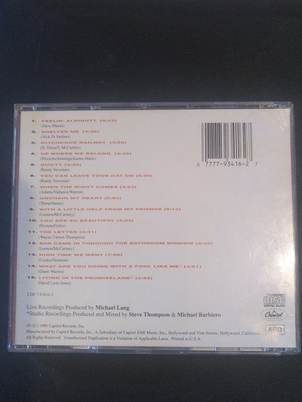 CD: Joe Coecker Live 1989 – Usato da Plan-les-Ouates venduto da jyg_bts5 1