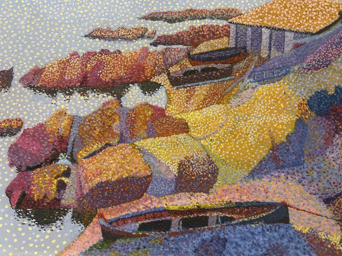 Dipinti: Gemälde, Küstenlandschaft, Sommer – Usato da Glarus venduto da KunstWerkEr-LS87