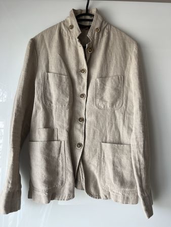 Barena Venezia Leinen Jacke Beige NP 750 CHF Gr 36/38
