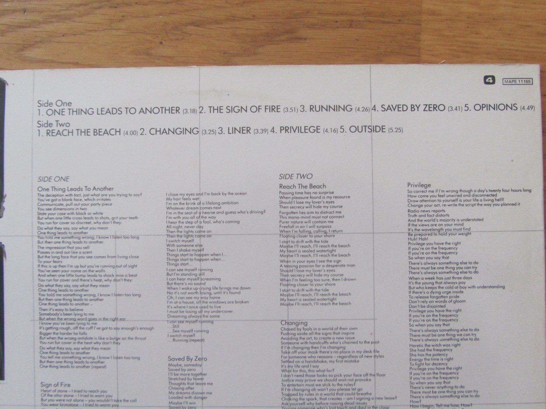 Dischi in vinile: The Fixx:   Reach the Beach  LP /  NEW WAVE – Usato da Seengen venduto da mikelele 4