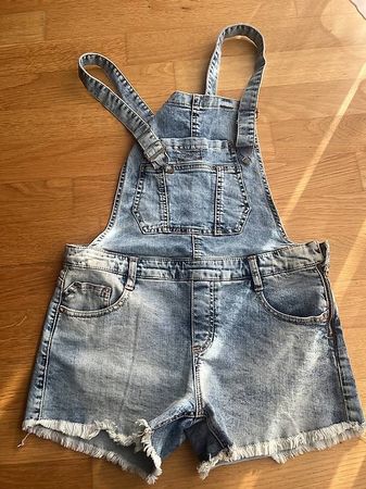 ROBE-SALOPETTE EN DENIM ET CULOTTE - Bleu moyen | Belgique / Belgium