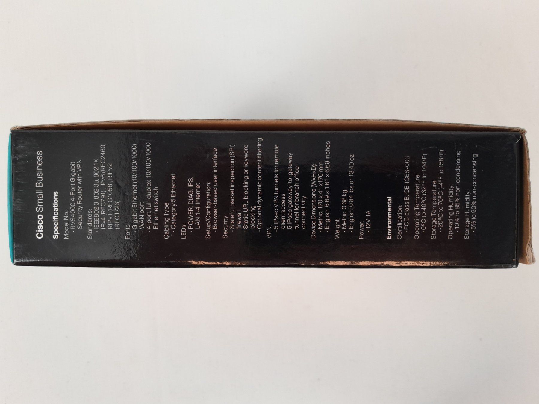 Cisco Modems & Routeurs: CISCO RVS4000 4 - Port Gigabit Security Router – D'occasion à Richterswil par Restwert_Richterswil 7