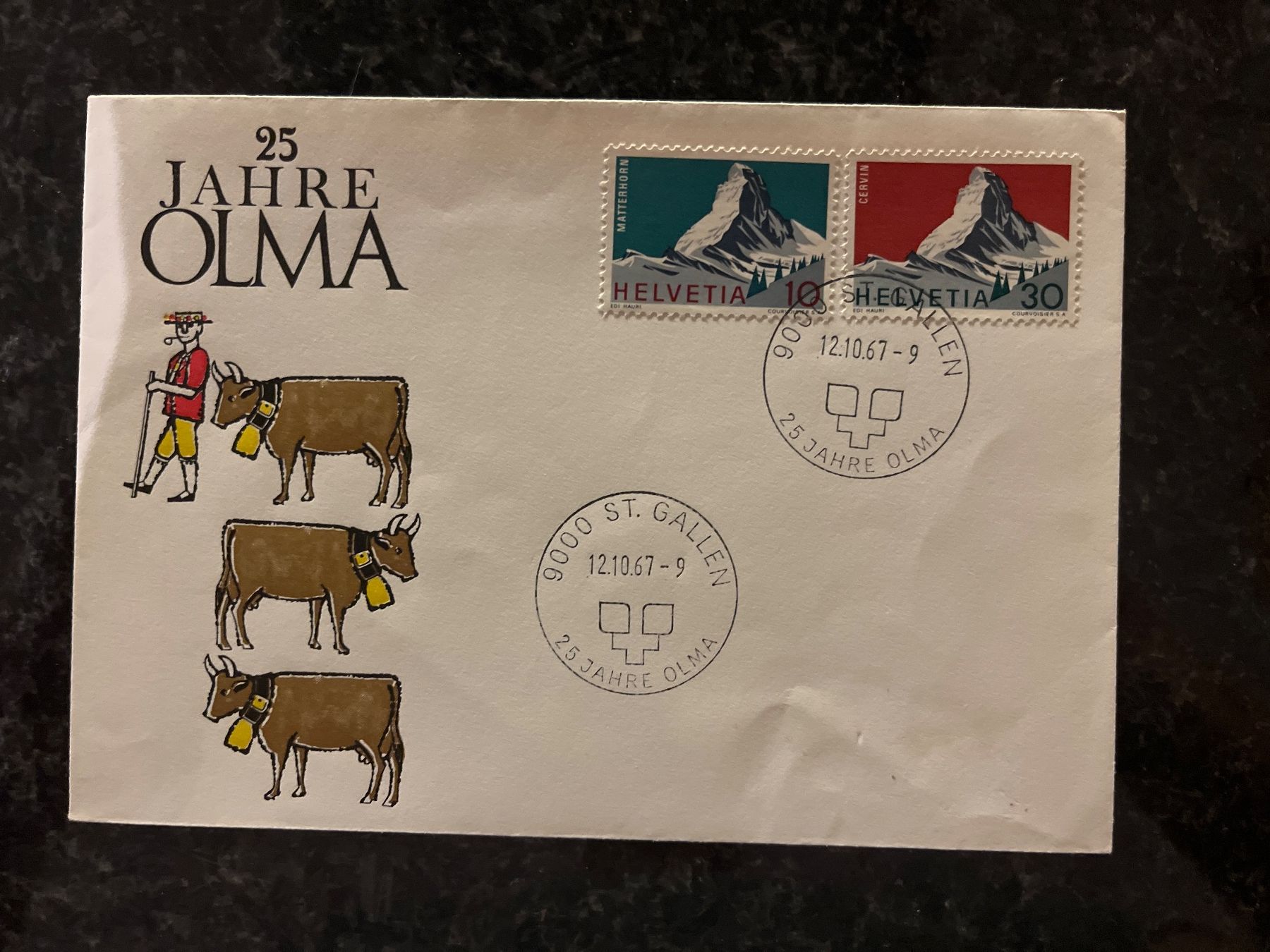 Tutti i francobolli: Brief 25 Jahre OLMA St. Gallen – Nuovo (secondo la descrizione) da Freidorf TG venduto da ern_7s68
