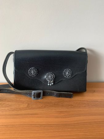 Handtasche, echt Leder, ideal auch zu Trachten, Dirndel etc.