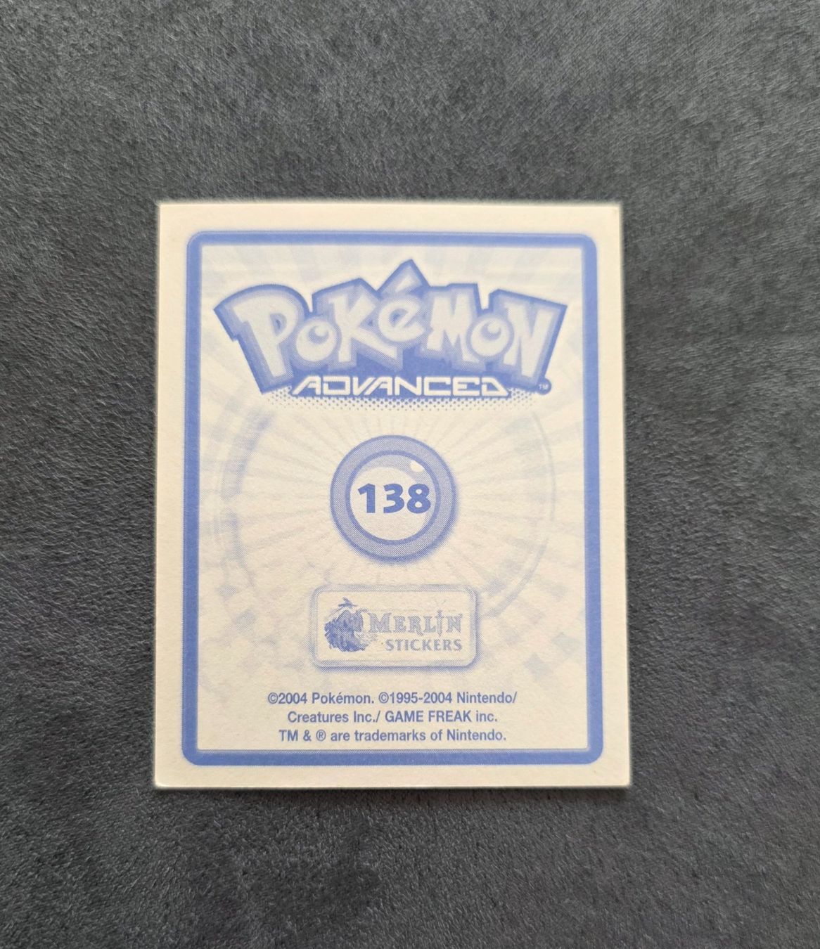 Pokémon Carte collezionabili: Pokémon Advanced Merlin Sticker Topps selten – Nuovo (secondo la descrizione) da Roggwil BE venduto da S_Cards 1