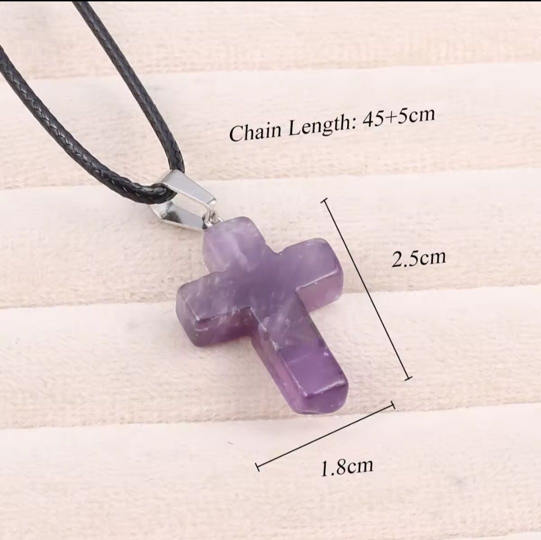 Ciondoli: Collier croix améthyste, NEUF – Nuovo e nell'imballaggio originale da Puidoux venduto da mic_c2fh 1