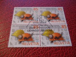 Marke Zivilschutz , 2013, FDC  + 4erblock Lose ET-o