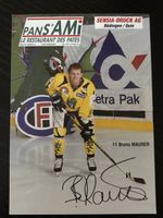Autogrammkarte 11 Bruno Maurer Hockey SL CH signiert
