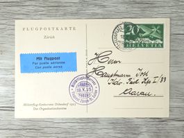 TR12 Carte Postale + Timbre Suisse 1925