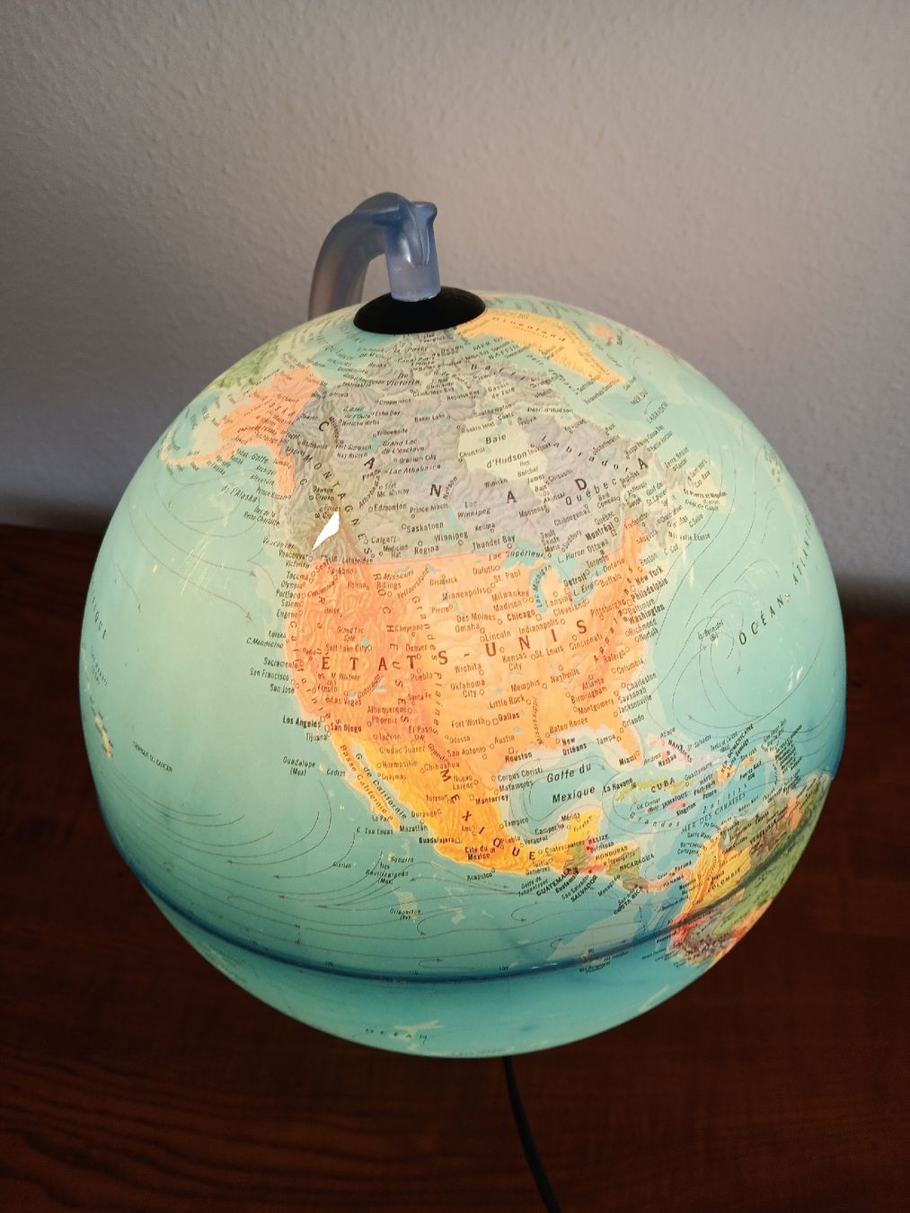 Lampade: mappemonde lampe globe – Usato da Lausanne venduto da Grabock 3