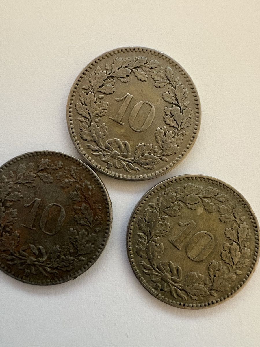 Tutti le monete: 10 Rappen 1921/ 1920/1926 – Usato da Murten venduto da Tzaugg 2