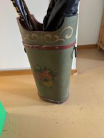 Schirmstaender aus Holz mit Blumenmotiv Höhe 53, Breite 29cm