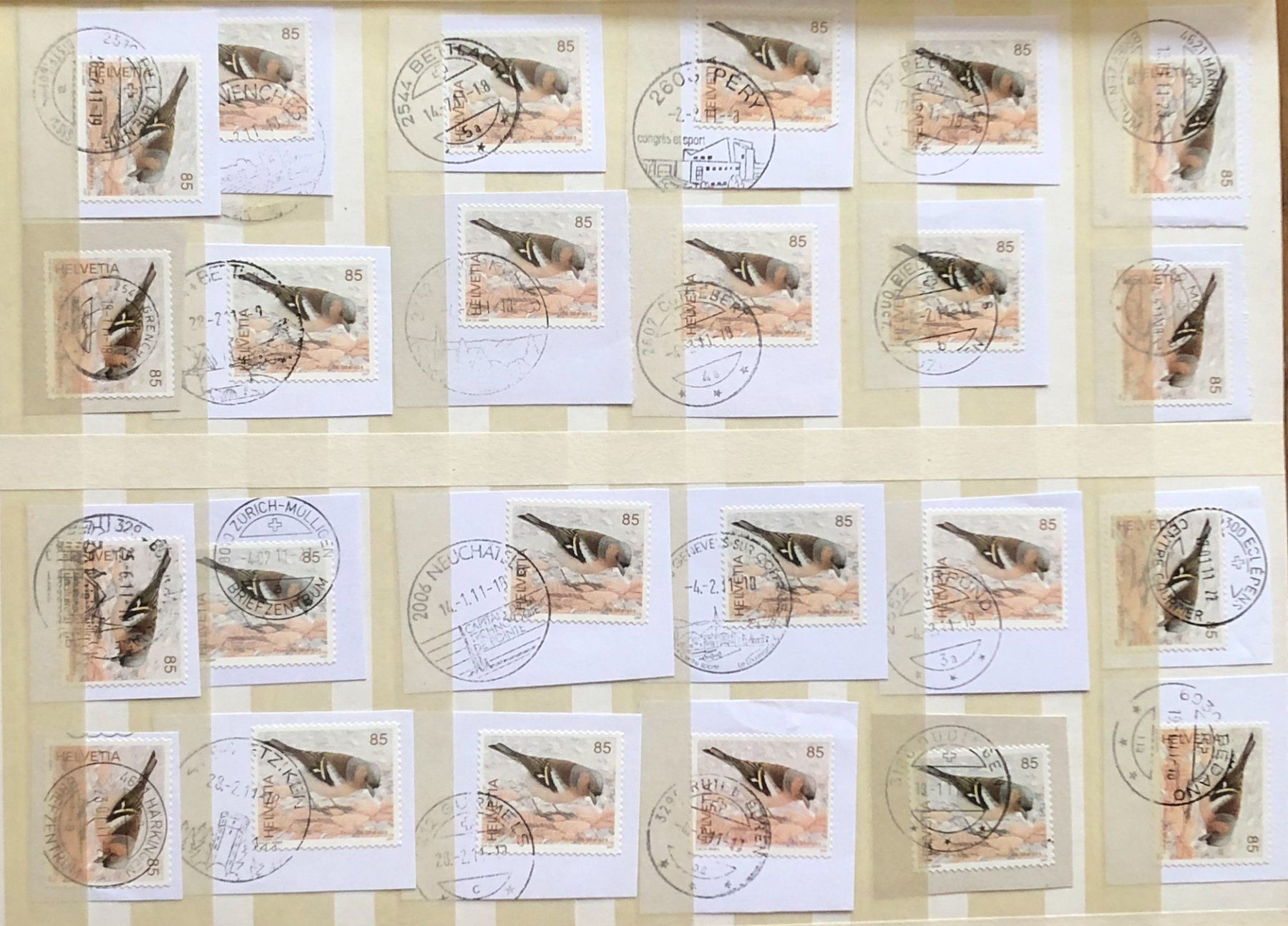 Alle Briefmarken: Nr.1236 mit Papier Voll Stempel – Gebraucht aus Aarau von Billa007