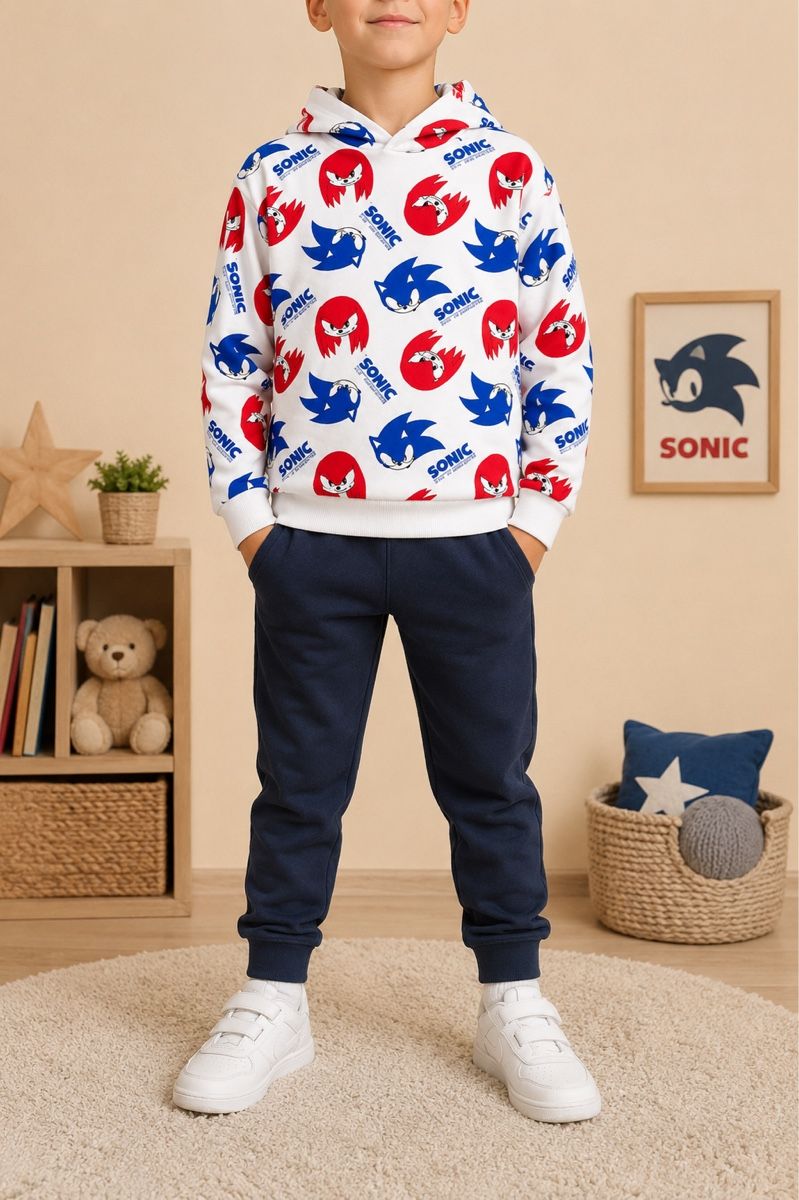 Maglioni & Felpe: SWEAT À CAPUCHE SONIC ENFANT – Nuovo (secondo la descrizione) da Lausanne venduto da mar_6snp