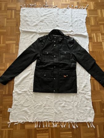 Elegante Leder Jacke Imitat. Grösse S