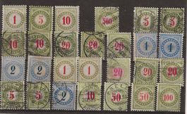TAX99 - Lot de timbres taxe type chiffre