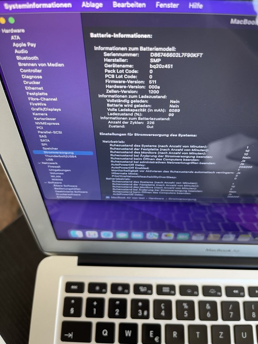 Apple Portables: Apple MacBook Air 13" – D'occasion à Liestal par JGVOS 4