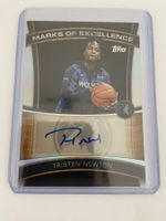 Tristen Newton Marks of Excellence Auto Topps Basket. 25/26