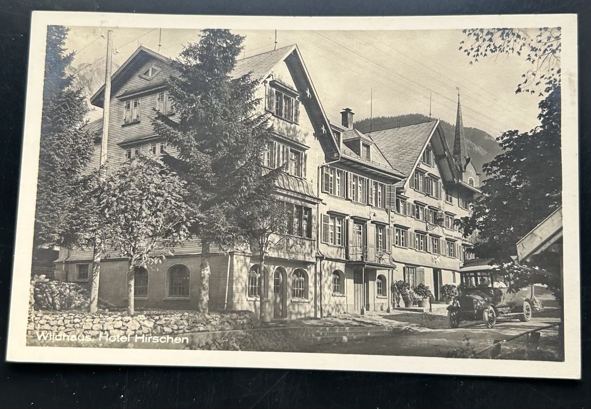 Cartoline postali: Wildhaus Hotel Hirschen  – Usato da Horw venduto da Tellbub
