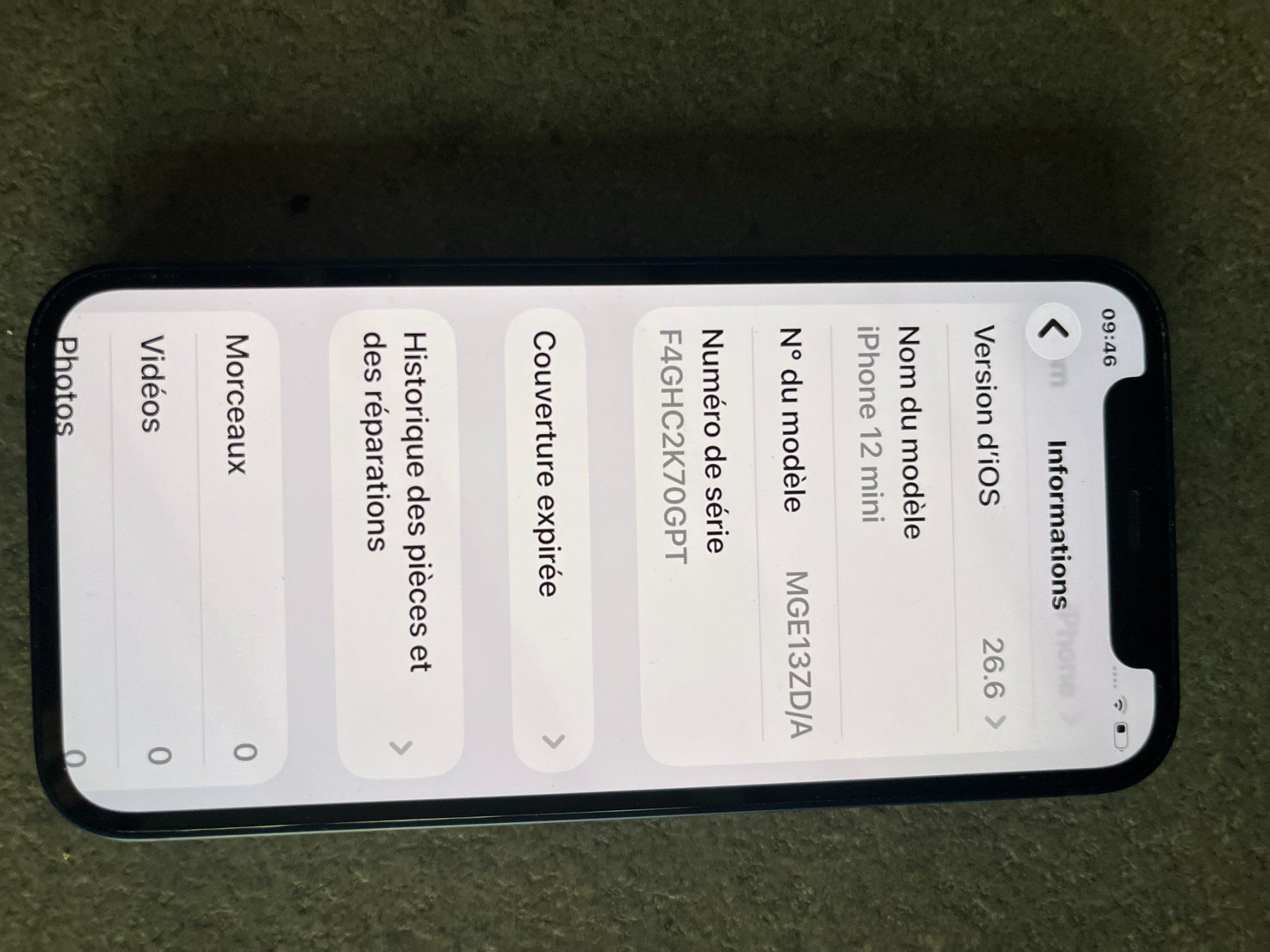 Apple Portables: Iphone 12 Mini 64 GB – D'occasion à Genève par Vacossaint