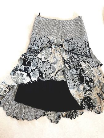 ROCK JUPE BANDOLERA 36 S STUFENROCK top zu bluse tunika