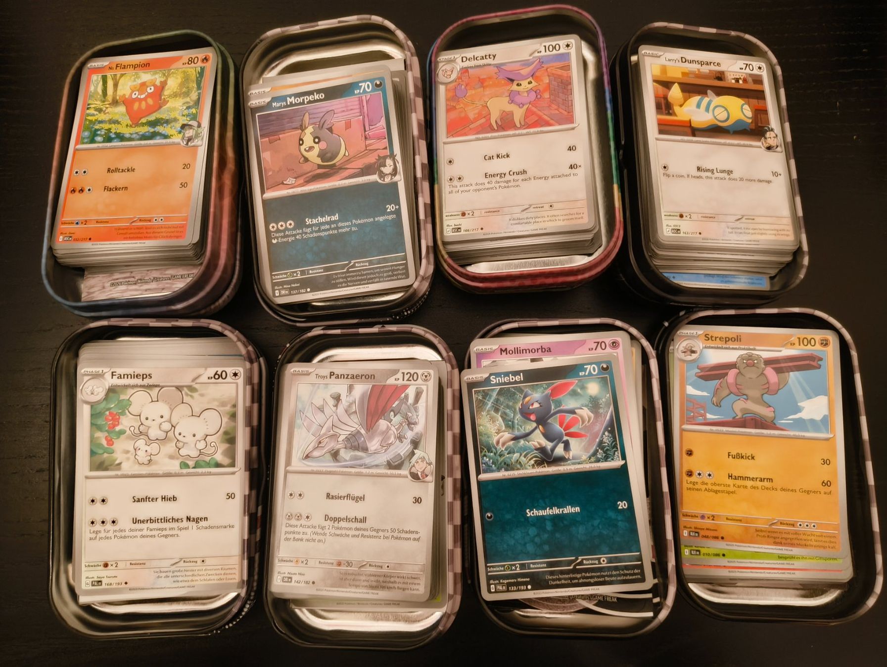 Pokémon Carte collezionabili: Pokemon Sammlung - 8 Minitins mit über 400 Karten – Usato da Basel venduto da Shuni