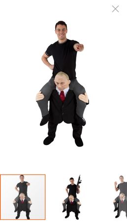 Huckepack Putin Kostüm für Herren
