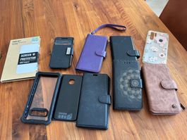 9 Cover / Handyhüllen und 2x Screen Protector