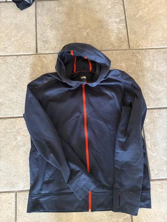The North Face Hoody Herren Grösse L dunkelblau mit orange