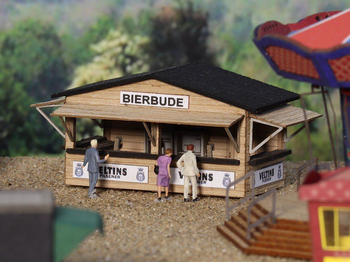 Modellini di ferrovie: Modellbahn Union N-L00173 Bierbude Holz – Nuovo e nell'imballaggio originale da Neukirch a.d. Thur venduto da Modellbau-Artikel 1
