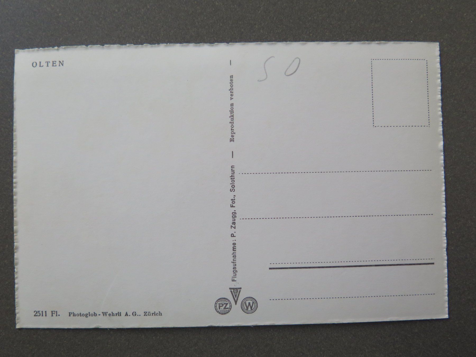 Cartoline postali: OLTEN – Usato da Wittenbach venduto da lipasal 1