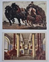 Zwei alte Postkarten Brauerei Feldschlösschen Rheinfelden
