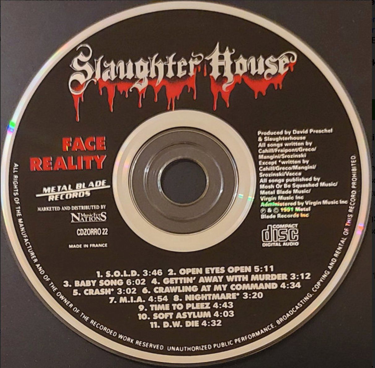CDs: Slaughter House - Face Reality – Gebraucht aus Brunnen von Barfly5 2