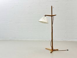 Lampada da terra Temde in faggio, anni '60
