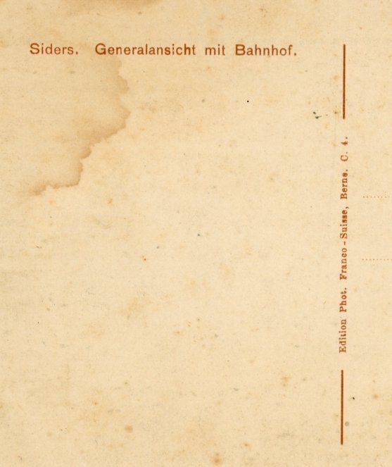 Cartoline postali: Sierre / Siders   VS  -    Vue générale avec la Gare – Usato da Brig venduto da Valcards54 1