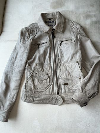 Leder Jacke NafNaf Gr. S