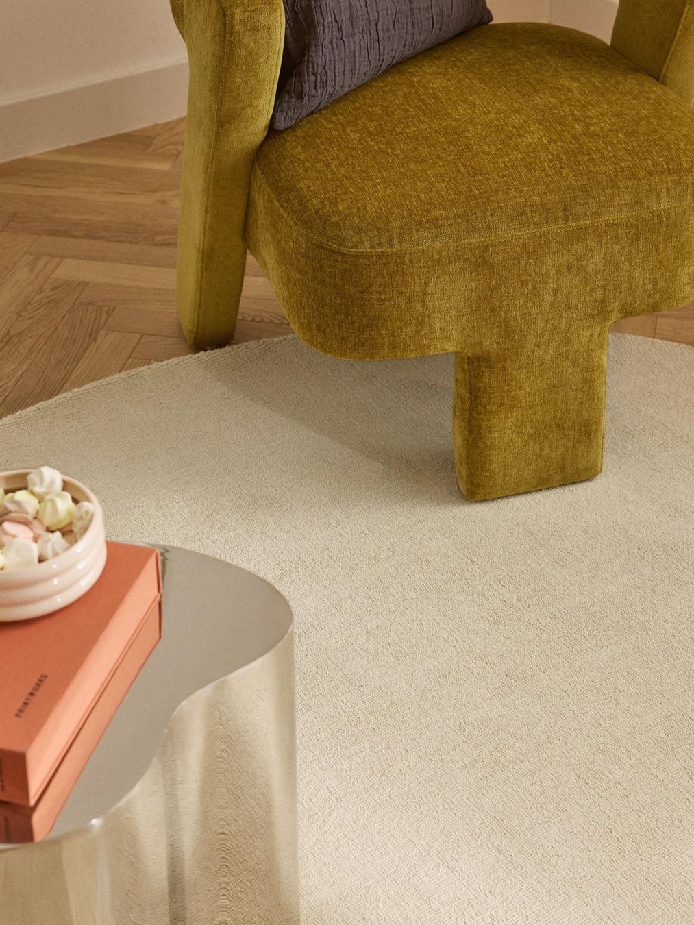 Westwing Tappeti: Runder Baumwollteppich Lora handgewebt  Westwing CHF 489-40% – Nuovo (secondo la descrizione) da Otelfingen venduto da Yvonne_Outlet 4