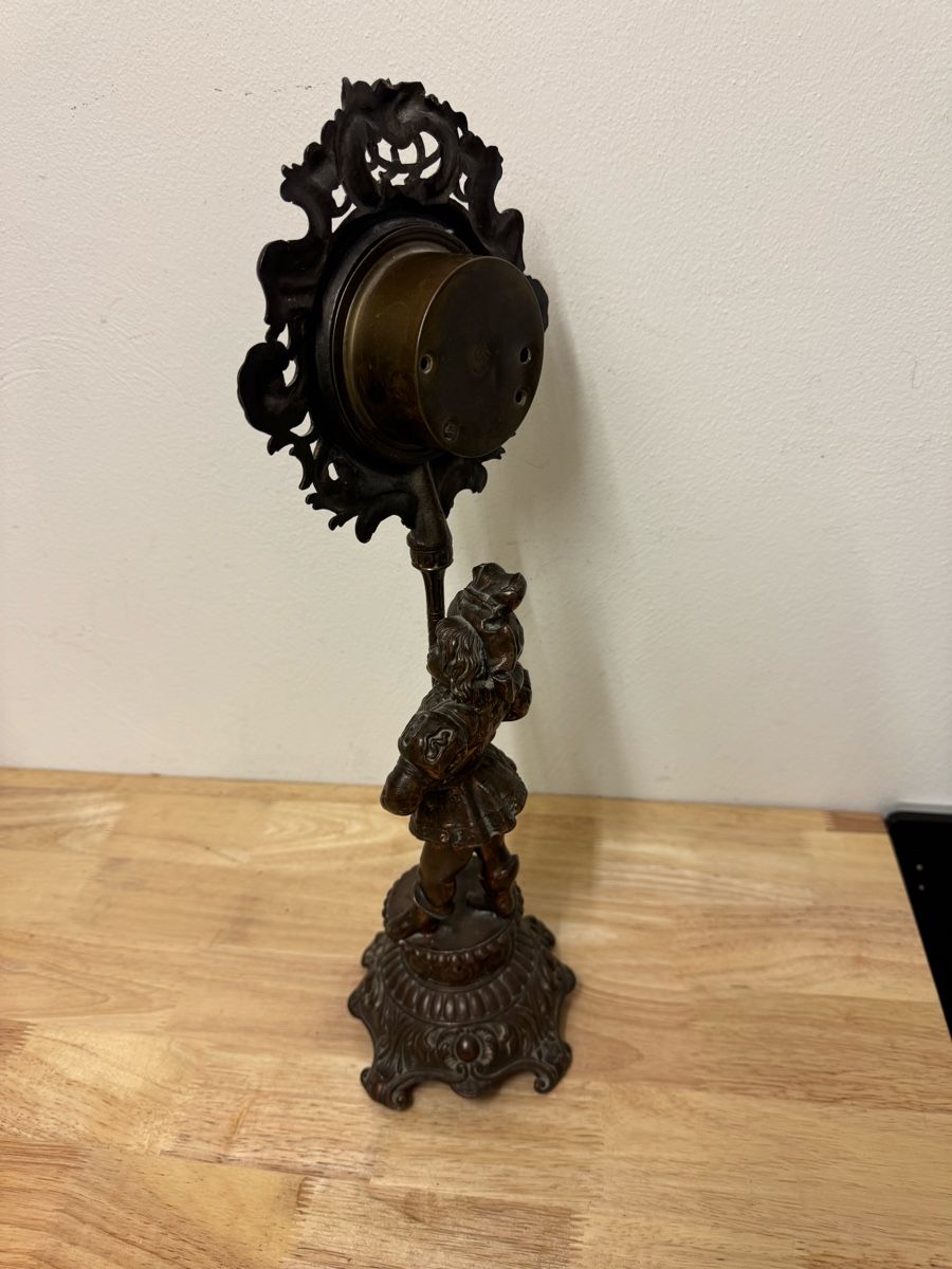 Altri elettrodomestici e apparecchi d’epoca: Antikes Barometer H. Strübin Basel mit Figur defekt – Usato da Birsfelden venduto da inf_l2yy 1