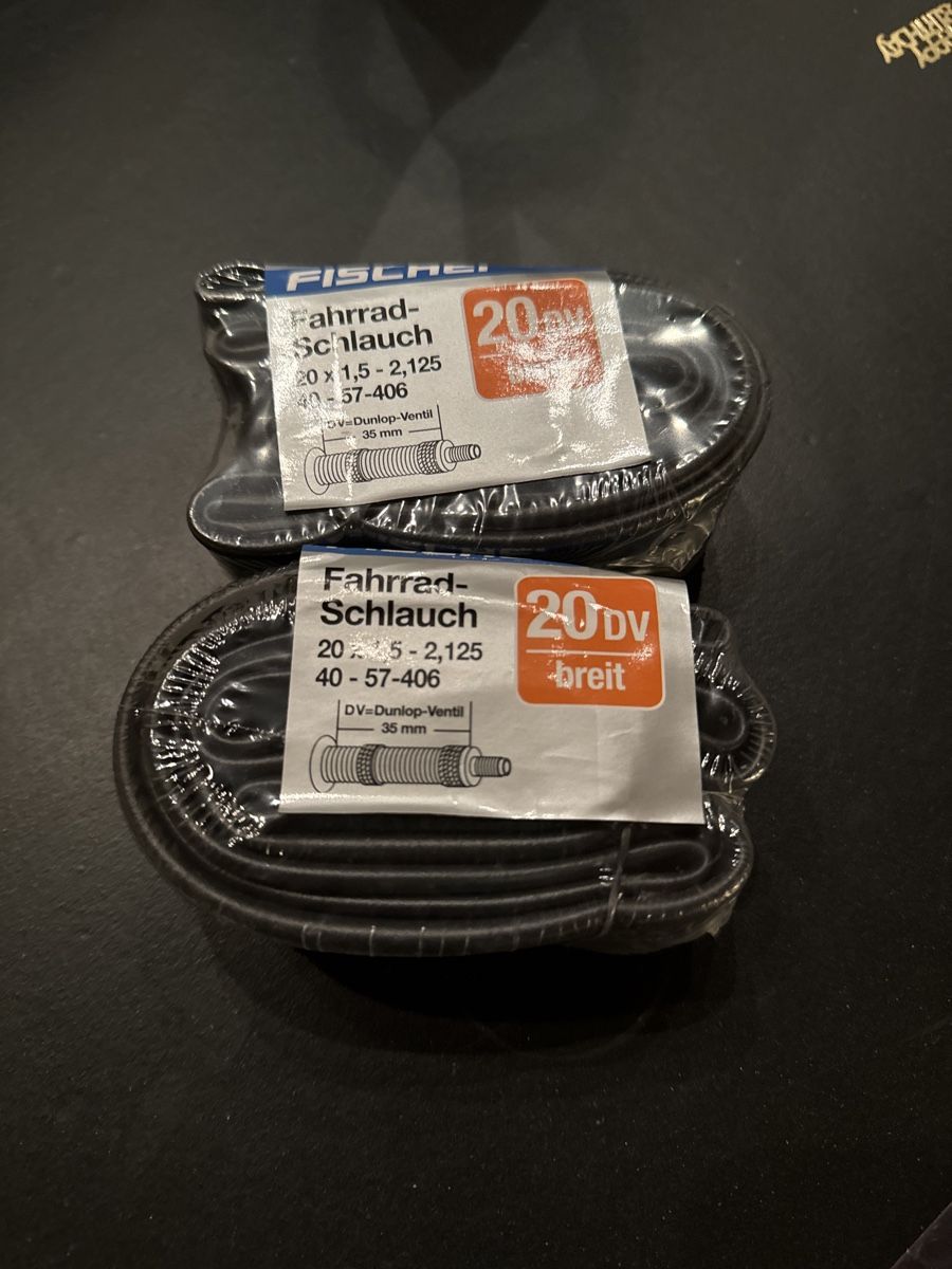 Fischer Pezzi di ricambio: Fahrradschläuche 2 Stk 20x1,5-2,125 – Nuovo e nell'imballaggio originale da Seuzach venduto da salche
