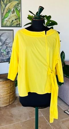 Merveilleuse tunique originale jaune HINDAHL & SKUDELNY, t.U